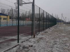 Установка ограждения для спортивной площадки Долматово